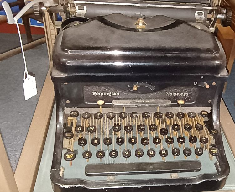 Vintage Remington Noiseless Tabulator typewriter - possibly 1930s - available at BAHOUKAS ANTIQUE MALL in Havre de Grace MD