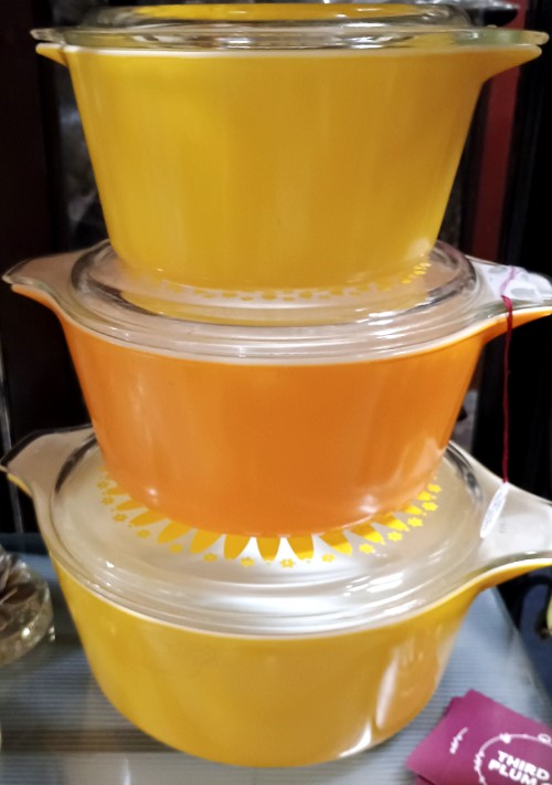 Pyrex available at BAHOUKAS ANITQUE MALL in Havre de Grace MD