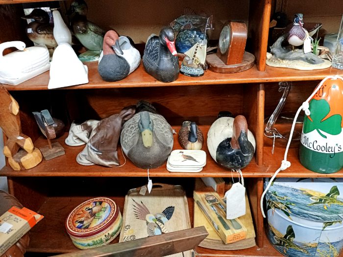 Ducks-ducks-ducks-and more for your waterfront living available at BAHOUKAS ANTIQUE MALL in Havre de Grace