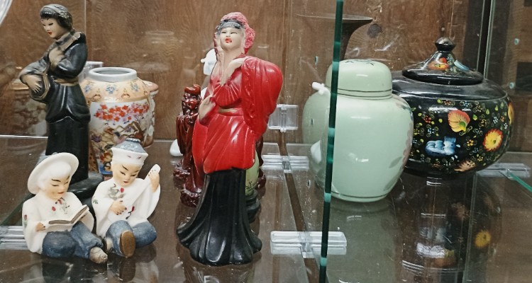Asian-inspired figures and more - part of the 'Collections' that can be found at BAHOUKAS ANTIQUE MALL in Havre de Grace MD