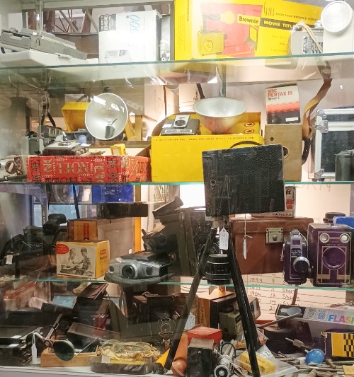 cameras - part of the 'Collections' that can be found at BAHOUKAS ANTIQUE MALL in Havre de Grace MD