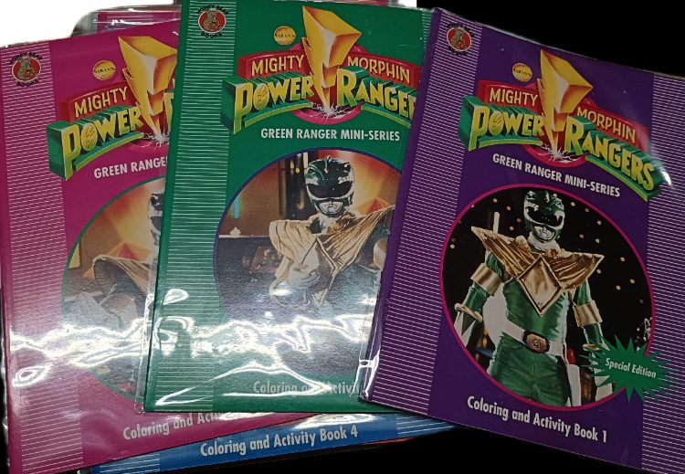 Power Rangers coloring and activity books available at BAHOUKAS ANTIQUE MALL in Havre de Grace, MD
