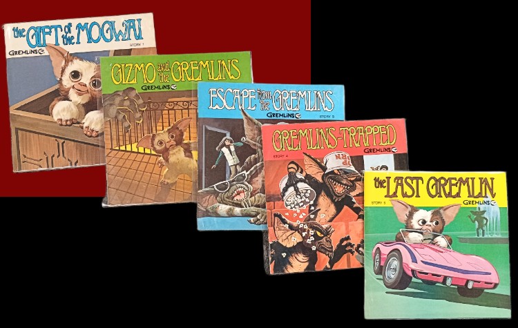 A very collectible series, 5-33rpm records - GREMLINS available at BAHOUKAS ANTIQUE MALL in Havre de Grace