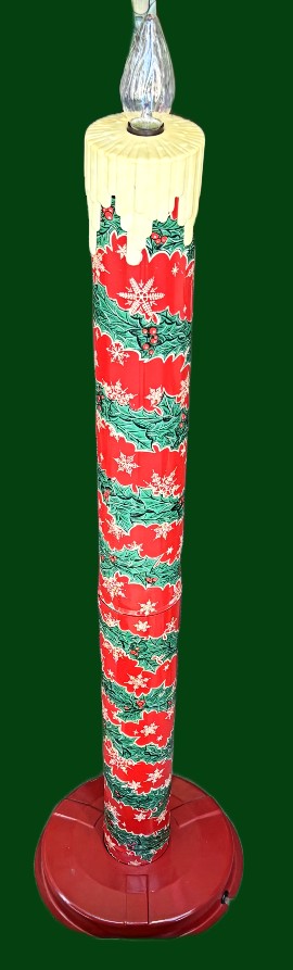 Poloron Giant Holiday Candle - 44" tall - New additions to our very collectible Christmas Decor available at BAHOUKAS ANTIQUE MALL in Havre de Grace