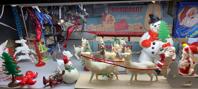 New additions to our very collectible Christmas Decor available at BAHOUKAS ANTIQUE MALL in Havre de Grace