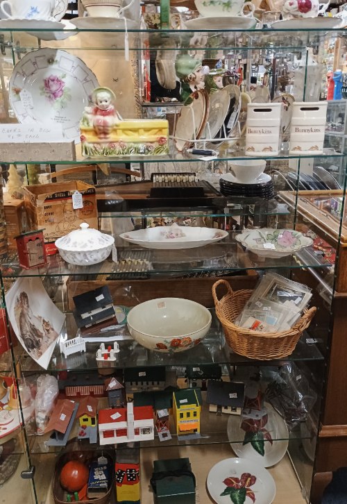 a variety of unique collectibles - half price if marked "BK" at Bahoukas Antique Mall in Havre de Grace