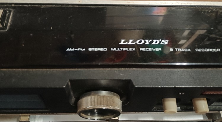 Close up of Lloyd's Stereo System - available at BAHOUKAS ANTIQUE MALL in Havre de Grace MD