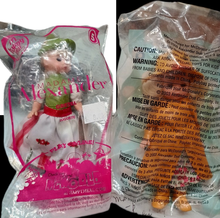 McDonald's Happy Meal Madame Alexander and Barbie Toys for the collector available at BAHOUKAS ANTIQUES in Havre de Grace MD