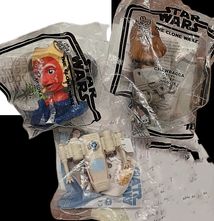 McDonald's Happy Meal Stars Wars Toys for the collector available at BAHOUKAS ANTIQUES in Havre de Grace MD
