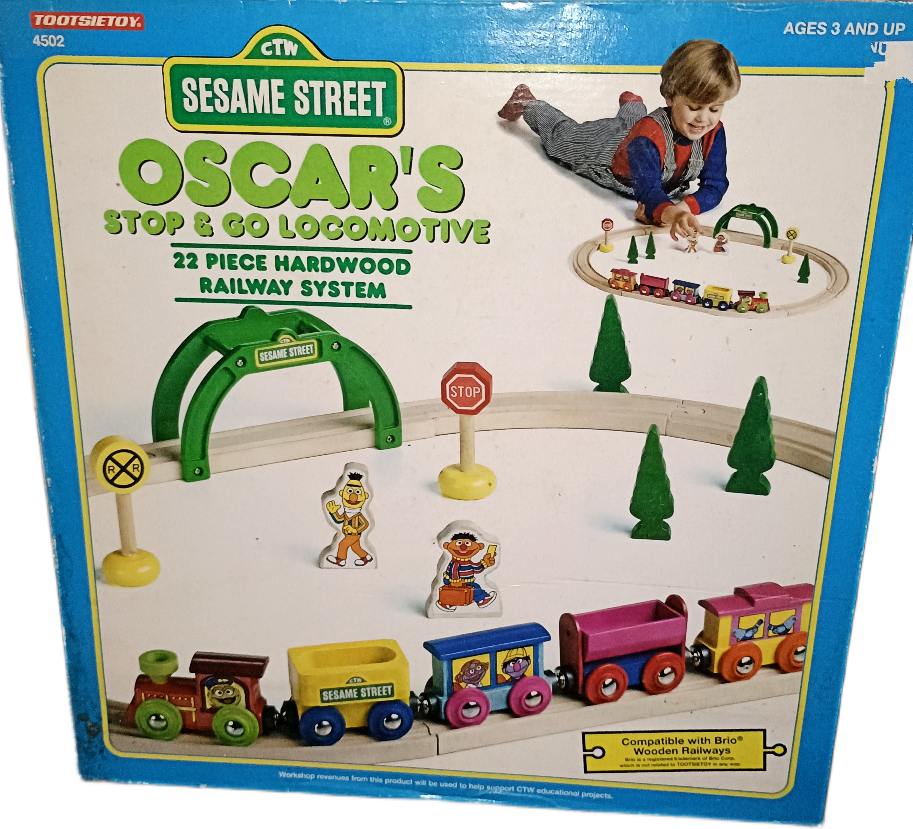 Sesame Street Oscar's Stop & Go Locomotive Train available at BAHOUKAS ANTIQUE MALL in Havre de Grace MD